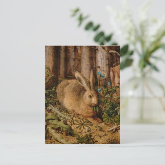 Hans Hoffmann ein Hase im Wald Postkarte (Stehend Vorderseite)