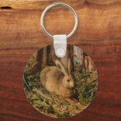 Hans Hoffmann ein Hase im Wald Schlüsselanhänger (Vorderseite)