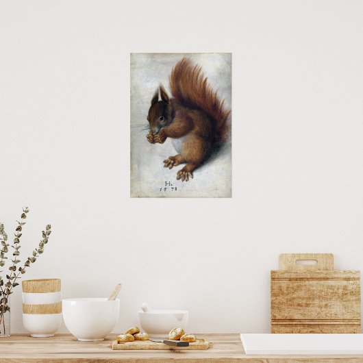 Hans Hoffmann Red Squirrel Poster (Küche)