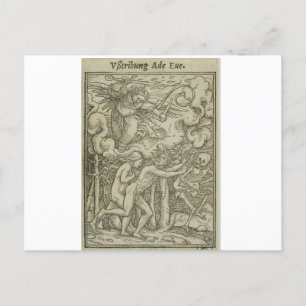HANS HOLBEIN ADAM & EVE TRIVEN AUS PARADISE POSTKARTE