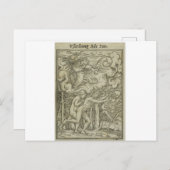 HANS HOLBEIN ADAM & EVE TRIVEN AUS PARADISE POSTKARTE (Vorne/Hinten)