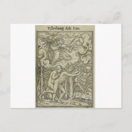 HANS HOLBEIN ADAM & EVE TRIVEN AUS PARADISE POSTKARTE (Vorderseite)
