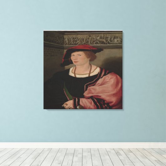 HANS HOLBEIN Benedikt von Hertenstein Leinwanddruck (Insitu (Holzboden))