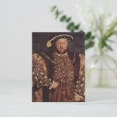 Hans Holbein das jüngere Portrait von Henry VIII Postkarte (Stehend Vorderseite)