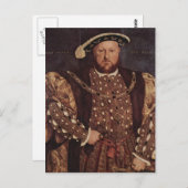 Hans Holbein das jüngere Portrait von Henry VIII Postkarte (Vorne/Hinten)