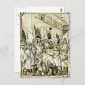 Hans Holbein - Demütigung des Kaisers Valerian Postkarte (Vorne/Hinten)