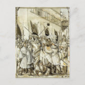 Hans Holbein - Demütigung des Kaisers Valerian Postkarte (Vorderseite)