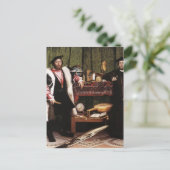 Hans Holbein der Jüngere - Die Botschafter Postkarte (Stehend Vorderseite)