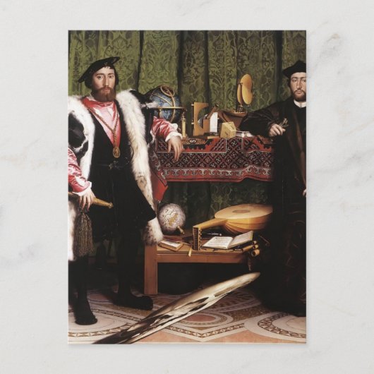 Hans Holbein der Jüngere - Die Botschafter Postkarte (Vorderseite)