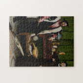 Hans Holbein der Jüngere - Die Botschafter Puzzle (Horizontal)
