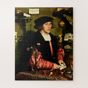 Hans Holbein The Young - Der Kaufmann Georg Gisze Puzzle