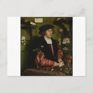 Hans Holbein the Young - The Merchant Georg Gisz Postkarte