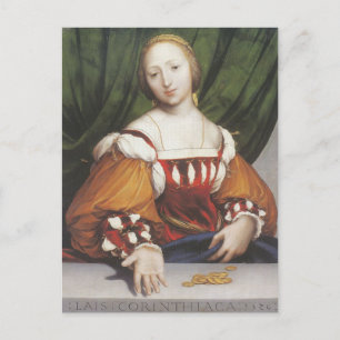 Hans Holbein the Younger- Lais Corinthiaca Postkarte