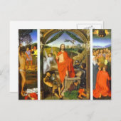 Hans Memling - Triptych der Auferstehung Postkarte (Vorne/Hinten)
