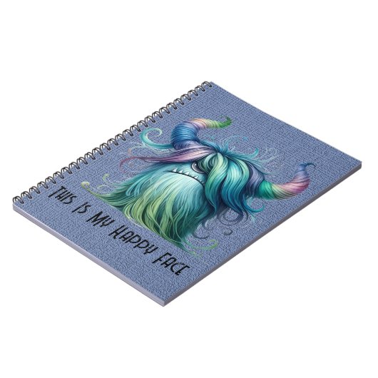 Hans - One-mit Augen Monster - Custom Spiral Noteb Notizblock (Linke Seite)