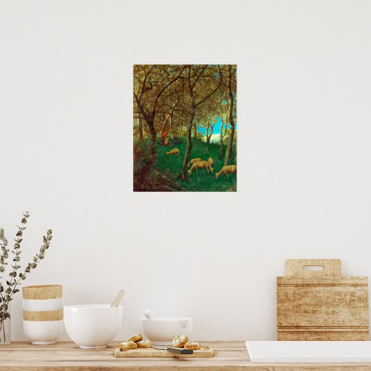 Hans Thoma Am Gardasee Poster (Küche)