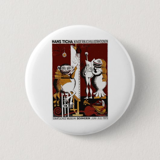 Hans Ticha Museum Germany Poster Button (Vorderseite)