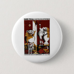 Hans Ticha Museum Germany Poster Button