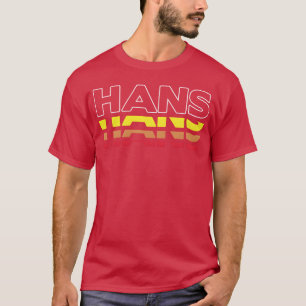 Hans Vorname Lustig Vintage Sonnenuntergang Hans F T-Shirt