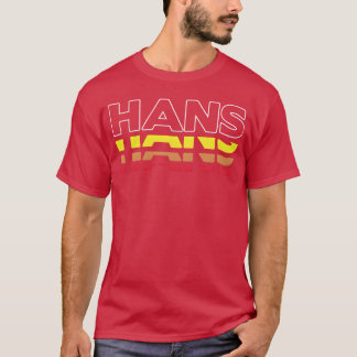 Hans Vorname Lustig Vintage Sonnenuntergang Hans F T-Shirt