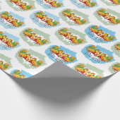 Hansa Puttuwa – Two Entwined Swans Geschenkpapier (Ecke)