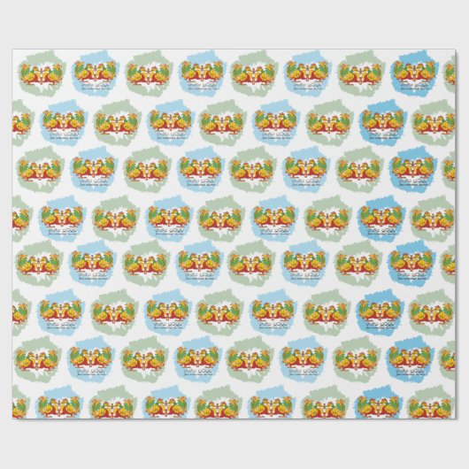 Hansa Puttuwa – Two Entwined Swans Geschenkpapier (Flach)