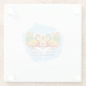 Hansa Puttuwa – Two Entwined Swans Glasuntersetzer (Rückseite)