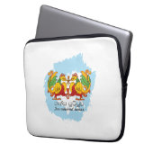 Hansa Puttuwa – Two Entwined Swans Laptopschutzhülle (Vorderseite Links)