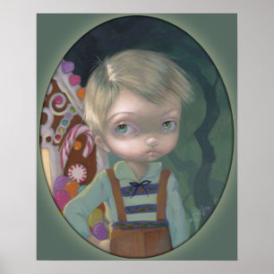 Hansel ART PRINT Großaugenbraun Gretel Candy Poster