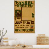 Hansel Gretel WPA Vintag Theaterposter Poster (Küche)