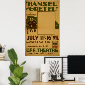 Hansel Gretel WPA Vintag Theaterposter Poster (Heimbüro)