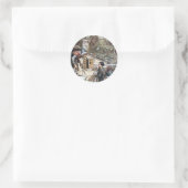 Hansel & Grethel treffen auf Hexe Runder Aufkleber (Tasche)