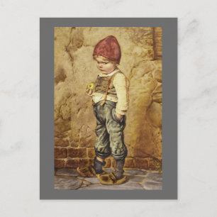 Hänsel mit goldenem Apfel Postkarte