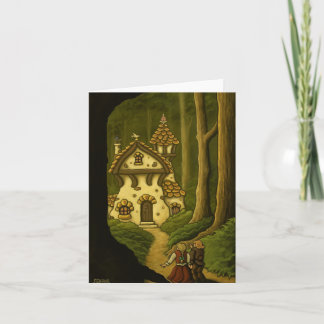 Hansel u. Gretel Märchen notecard Karte