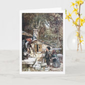 Hansel u. Grethel Treffen die Hexe Karte (Gelbe Blume)