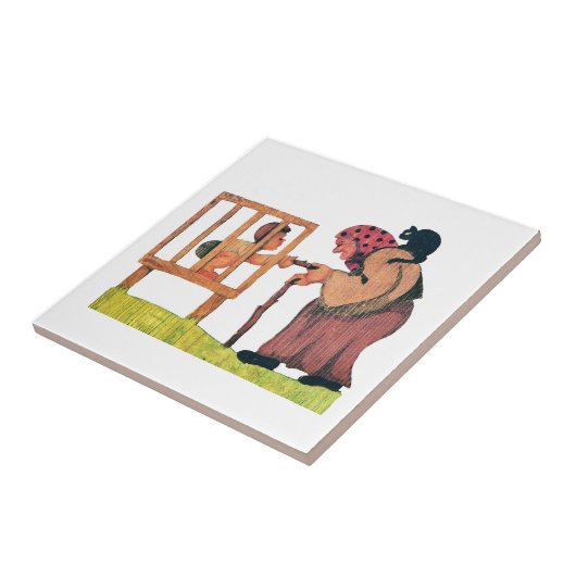 Hansel und die Hexe Fliese (Seite)