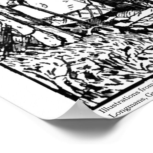 Hansel und Gretel, das Blue Fairy Book Poster (Ecke)