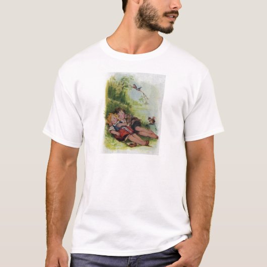 Hansel und Gretel, die im Holz schlafen T-Shirt (Vorderseite)