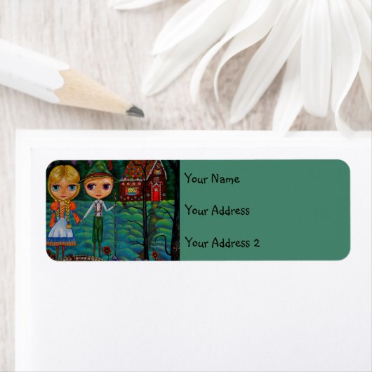 Hansel und Gretel Forest Gingerbread House Candy (Insitu)