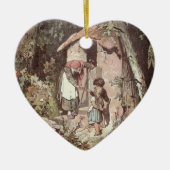 Hänsel und Gretel – Gebrüder Grimm Märchen Keramik Ornament (Vorne)