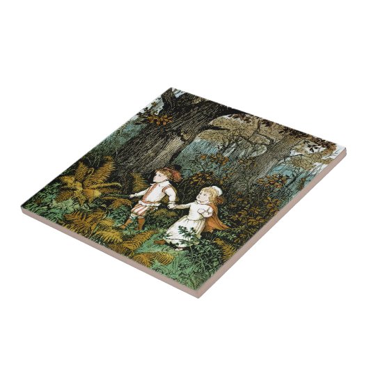 Hansel und Gretel Illustration Fliese (Seite)