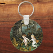 Hansel und Gretel Illustration Schlüsselanhänger (Vorderseite)