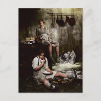 Hansel und Gretel mit Schokoladenkuchen