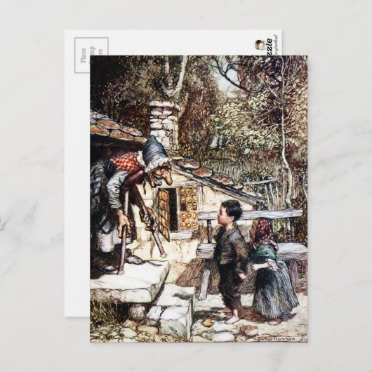 Hansel und Gretel Postcard Postkarte (Vorne/Hinten)