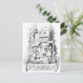 Hansel und Gretel treffen sich zur Hexe Postkarte (Stehend Vorderseite)