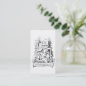 Hansel und Gretel treffen sich zur Hexe Visitenkarte (Stehend Vorderseite)