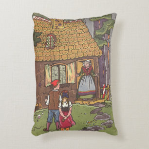 Hansel und Gretel, Vintage Märchen von Hauman Dekokissen