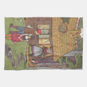 Hansel und Gretel, Vintage Märchen von Hauman Geschirrtuch (Horizontal)