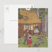 Hansel und Gretel, Vintage Märchen von Hauman Postkarte (Vorne/Hinten)