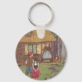 Hansel und Gretel, Vintage Märchen von Hauman Schlüsselanhänger (Vorderseite)